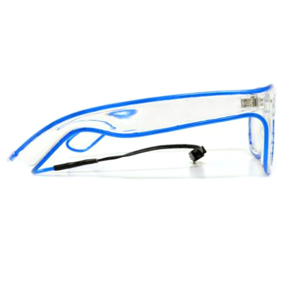 LED Diffraction Glasses Glow Blue LED Diffraction Glasses Universal LED Diffraction Glasses Dustproof Road Dirt Plastic Durable
