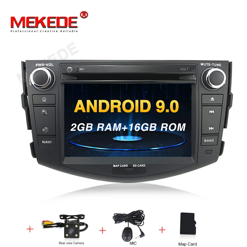 HD 4+ 64G PX5 Android 9,0 Автомобильный dvd плеер для Toyota RAV4 для Toyota Previa Rav 4 2007 2008 2009 2010 2011 2 din 1024*600 с gps навигацией, Wi-Fi, 8 ядер - Цвет: 16G dvd camera