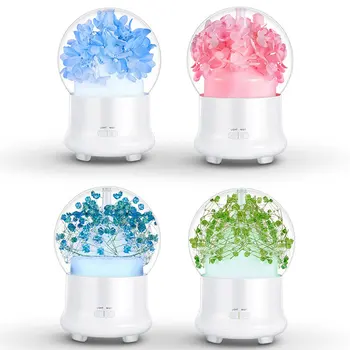 

Eternal Flower Aromatherapy Machine Creative Colorful Night Light Essential Oil Diffuser Machine Household Humidifier