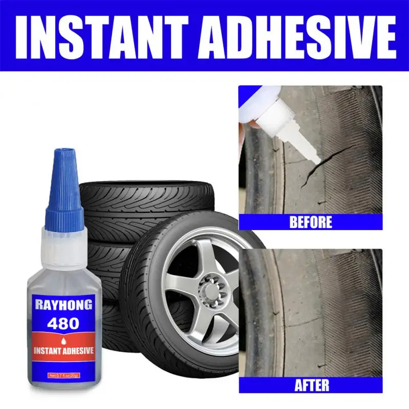 New Repair Glue Plastic Wood Metal Rubber Tire Adhesive Car Tire Repair