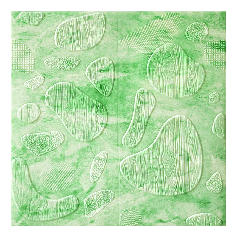 Jade green 3D стерео наклейки на стену спальня самоклеющиеся обои водонепроницаемые креативные сети красная жилая комната украшения северные обои - Цвет: Jade green