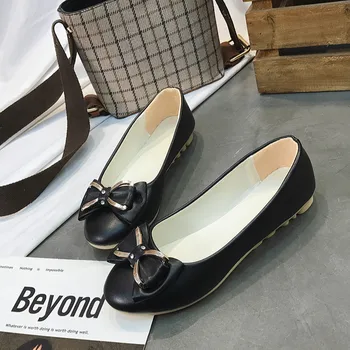 

2020 Women's Leather Classic Brand Casual Shoes Pink Bowknot Loafers Sexy Slip on Moccasins Female Suede Leather Footwear U19-82