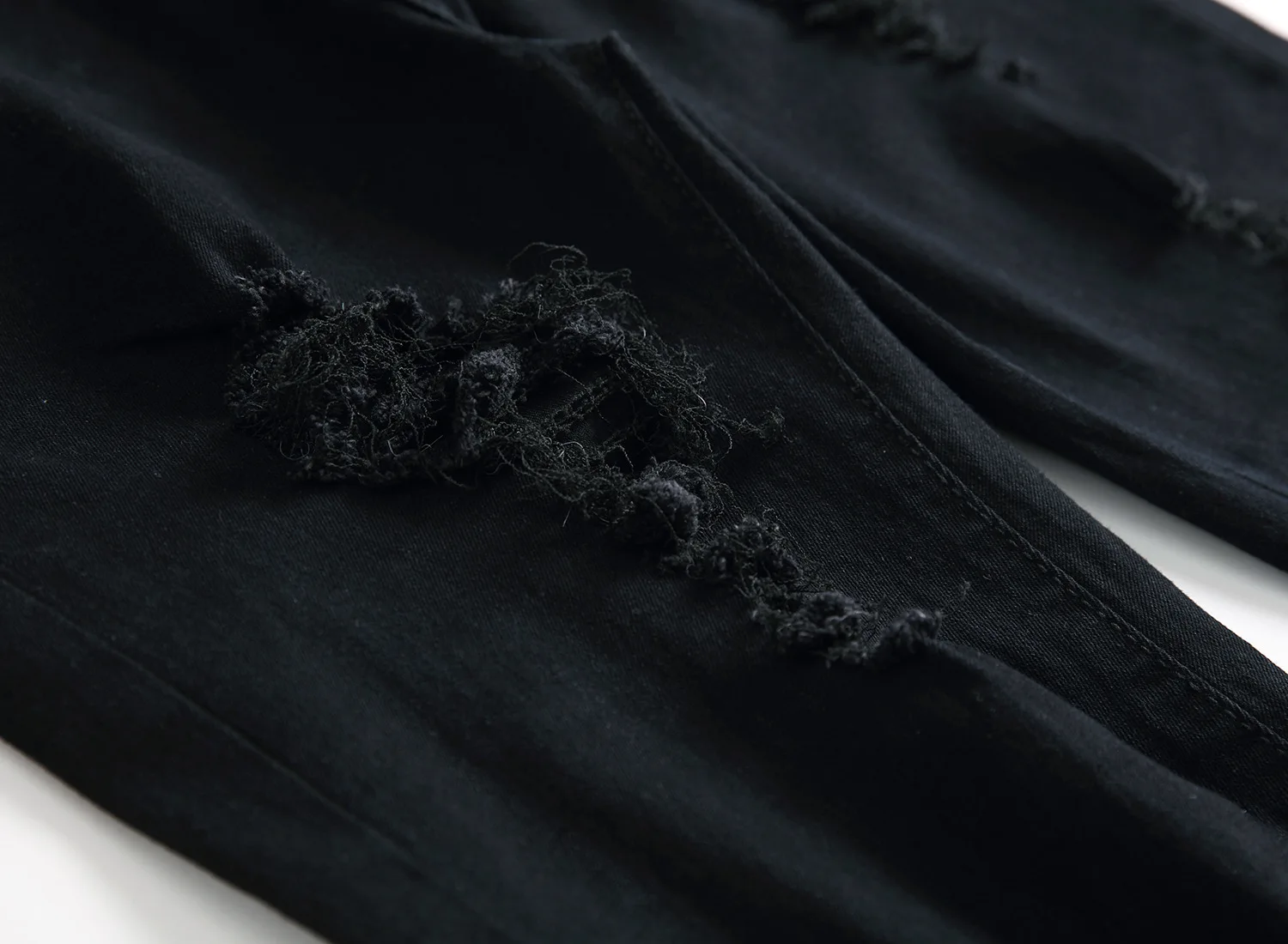 Мужские джинсы Roupas, мужские рваные облегающие джинсы в байкерском стиле с дырками, Мужские штаны XXXL