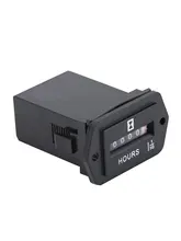Automobile Meter Timer Sealed Mechanical Hour Meter Gauge Counter For Diesel Gasoline Engine Excavator Bulldozer