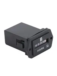 Automobile Meter Timer Sealed Mechanical Hour Meter Gauge Counter For Diesel Gasoline Engine Excavator Bulldozer