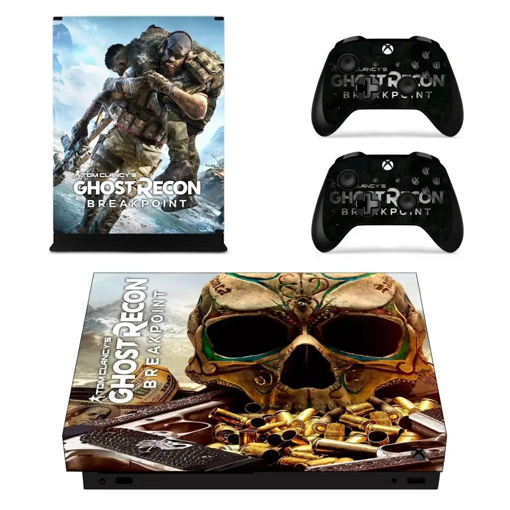 Наклейка s Tom Clancy's Ghost Recon: точка останова для Xbox One X виниловое покрытие наклеивающиеся Переводные картинки для детей Xbox one X консоли пульта дистанционного управления