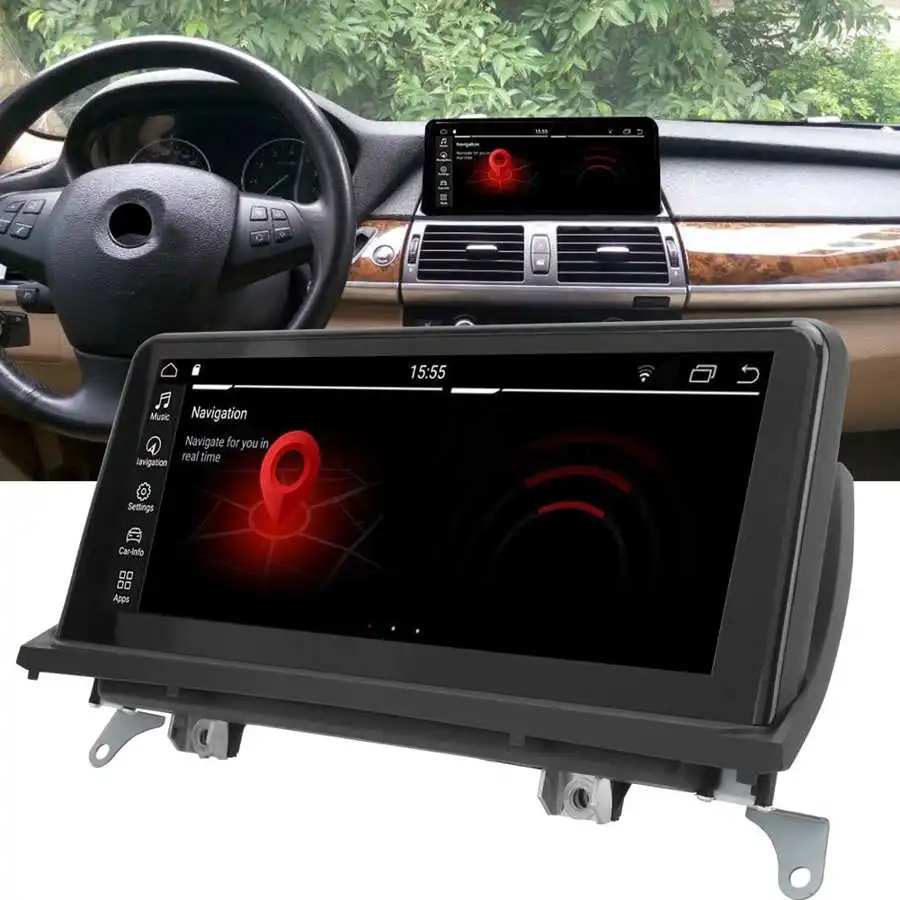 10.25in Car GPS Navigation Full Touch Screen Bluetooth Stereo Radio for Android Fit for BMW X5 X6 2009-2013 best truck gps