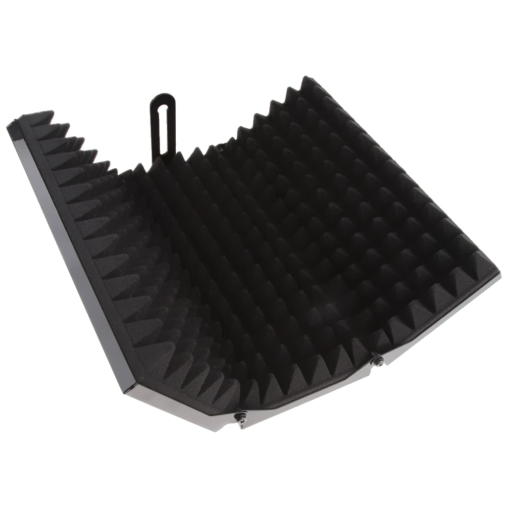 

Foldable Adjustable Studio Recording Mic Sound Absorbing Foam Reflector