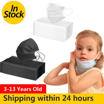 

Disposable Cartoon Mask Boys And Girls Mask Earrings Soft Breathable Children's Mask Disposable Meltblown Cloth