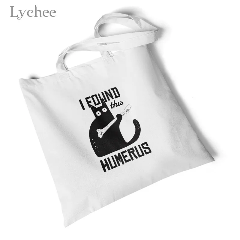 Lychee Harajuku экологические сумки для покупок Женская парусиновая сумка с буквенным принтом повседневные студенческие сумочки пляжные оригинальные сумки через плечо