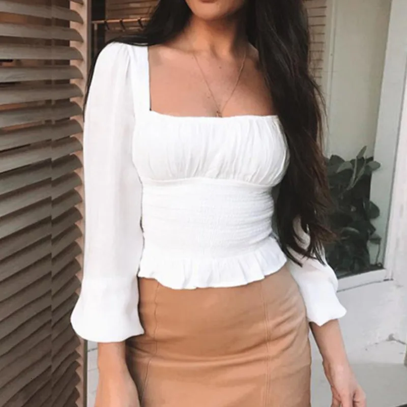 Autumn Tops For Women 2019 Casual O-Neck Solid Black Blouse Top And Blouses Blusa Feminina Long Sleeve Shirt |