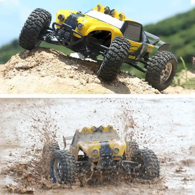 

RCtown HBX 12891 RC car 1/12 4WD 2.4G Waterproof Hydraulic Damper Sand Rail Truck RC Desert Buggy Truck with LED Light