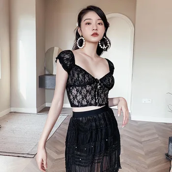 

Swimwear For Women Bikini Brazilian Swimsuit Separate Female Girl Kids Swimwear Sports For Women Feeling Lace Edge Covering