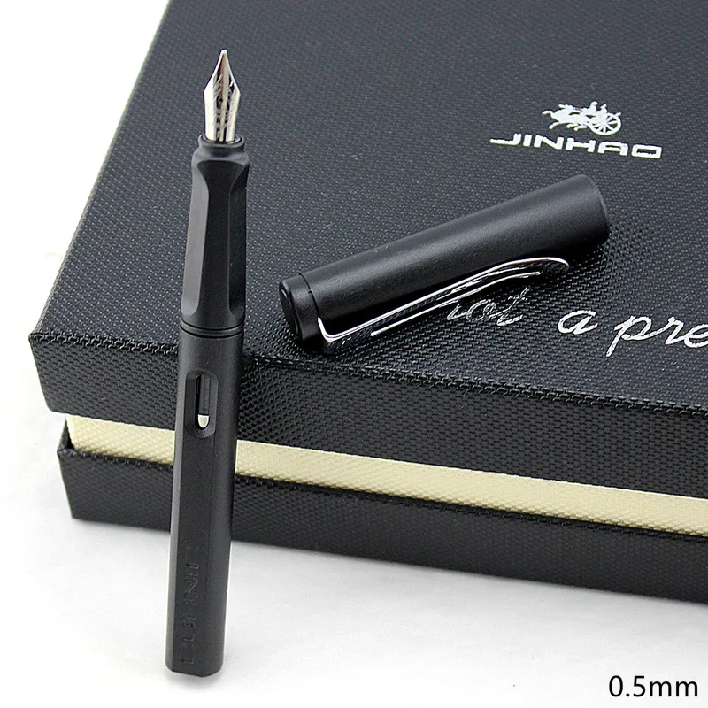 Ручка перьевая матовая 0 5 мм Черная|fountain pen|quality fountain penscaneta caneta |