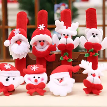 

Christmas Patting Circle Bracelet Watch Xmas Children Gift Santa Claus Snowman Deer New Year Party Toy Wrist Decoration