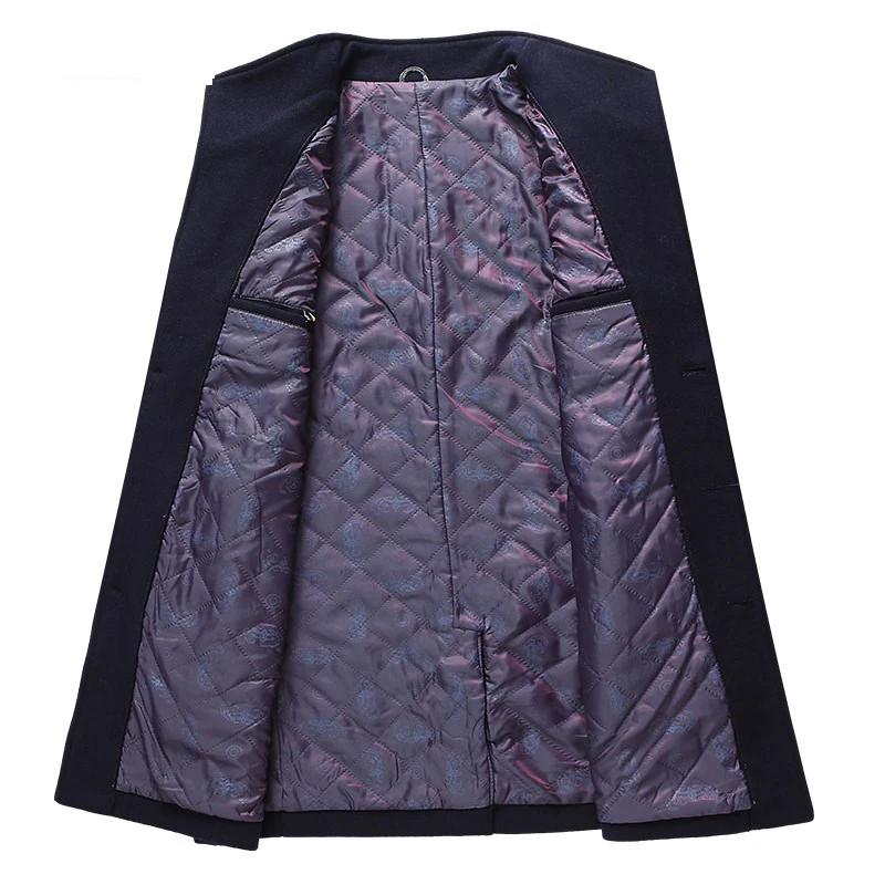 New Long Multi Colors Men Winter Jacket Wool