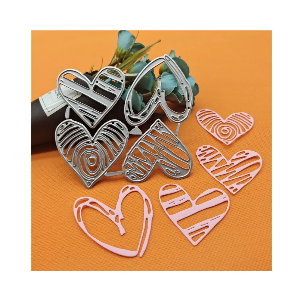 Heart Flower Metal Cutting Dies - Carbon Steel Stencil For DIY Scrapbooking, Card Making, & Paper Crafts