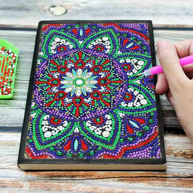 

64 Pages A5 Notebook DIY Creative Special Shaped Diamond Painting Notebook Diary Book Embroidery Diamond Cross Stitch Craft Gift
