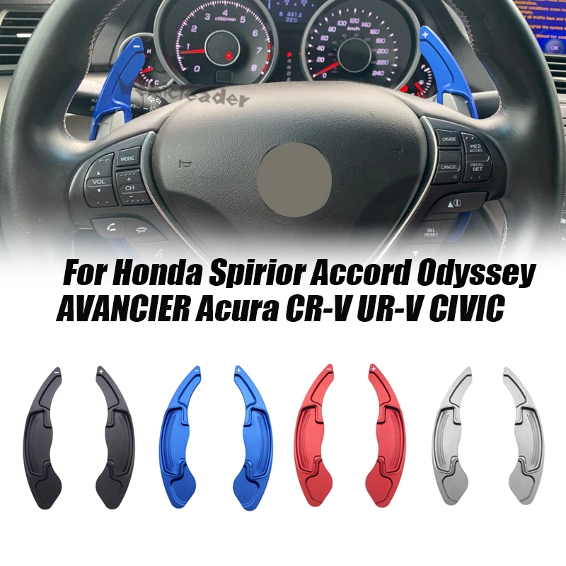 Pair Aluminum Steering Wheel Shift Paddle Shifter Extension For Honda Spirior Accord Odyssey