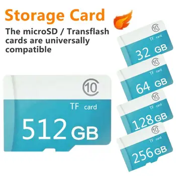 

TF Card Memory Card Class 10 Flash Flash Card Microsd 1/2/4/8/16/32/64/128/256/512GB For Laptop Tablet For Smartphone Adapter