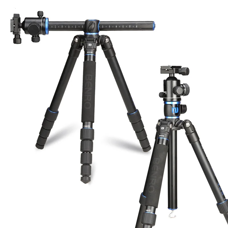 

Benro GA268TB2 Aluminum Tripod Kit Professional Camera Tripod Ball Head Transverse Center Column Stable Bracket Mobile Tripod