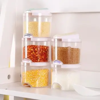 

PP 5pcs Oil Bottle Kitchen Spice Rack Creative Convenient Leakproof Dinnerware Liquid Container Storage Bottles Seasoning Can