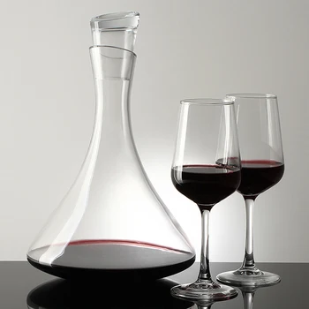 Mega Deal 8c0b28 Home Wine Decanter Crystal Glass Wine Breather Carafe 100 Hand Blown Winebreather Carafe Wine Aerator Accessory With Wide Base Cicig Co