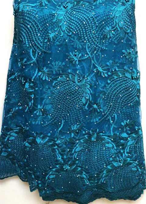 Французская чистая кружевная ткань новейшая африканская ткань с вышивкой сетчатая Тюлевая кружевная ткань высокого качества нигерийская ELL4601 персиковая
