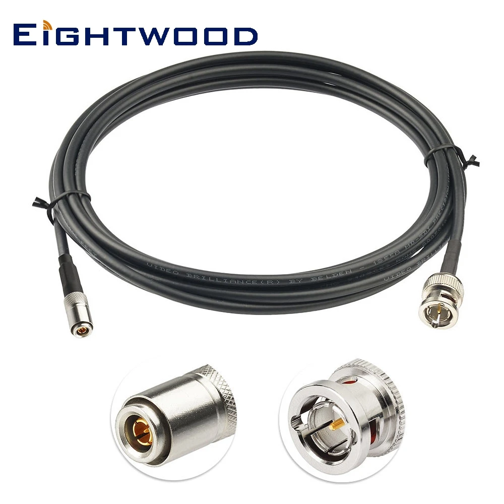Eightwood 3G 6G HD SDI Кабель BNC штекер к DIN 1 0/2 3 75 Ом (Belden 1855A) Пользовательский для
