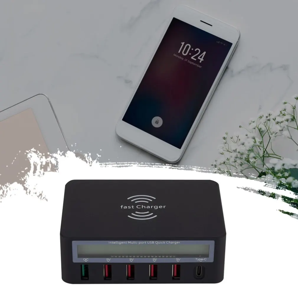 Быстрая зарядка несколько USB зарядное устройство несколько устройств зарядка 50 Вт смарт Быстрая зарядка USB зарядное устройство для iPhone для xiaomi