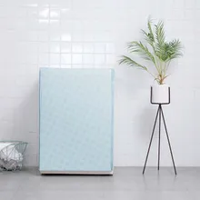 Пылезащитный чехол, одноцветная Автоматическая роликовая шайба, Солнцезащитная стиральная машина, водонепроницаемая крышка, пылезащитная крышка для стиральной машины, 1 шт