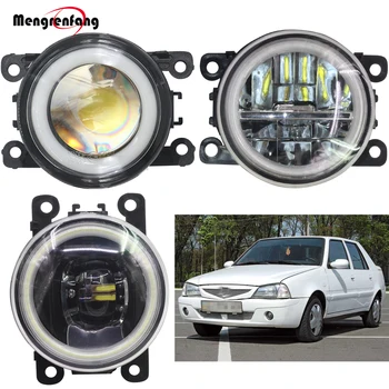 

2 Pieces Car Fog Light LED Lamp Halo Ring Angel Eye DRL Daytime Running Light 4000LM 12V For Dacia Solenza Hatchback 2003-2007