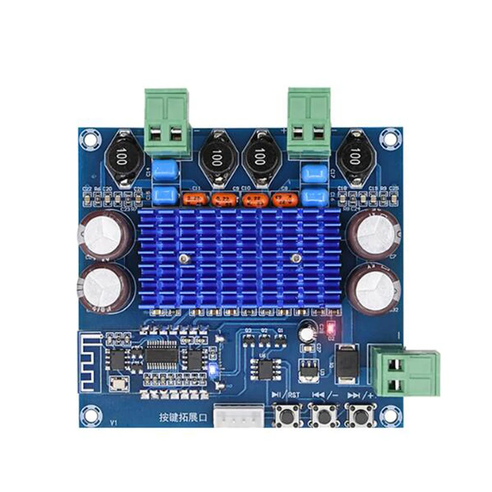 2x50 Вт Высокая мощность Bluetooth модуль Усилитель мощности доска полный канал плагин