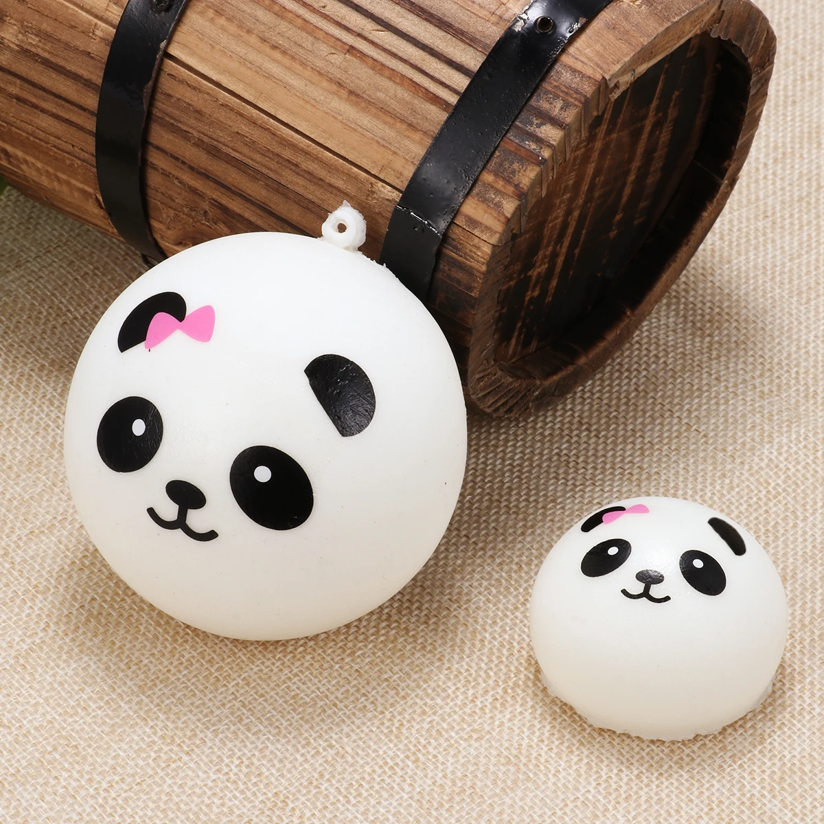 Cute Squishy Venting Ball Joke Toy Squishi Kawaii Simulation Antistress PU Cartoon Panda Squeeze Toys For Children