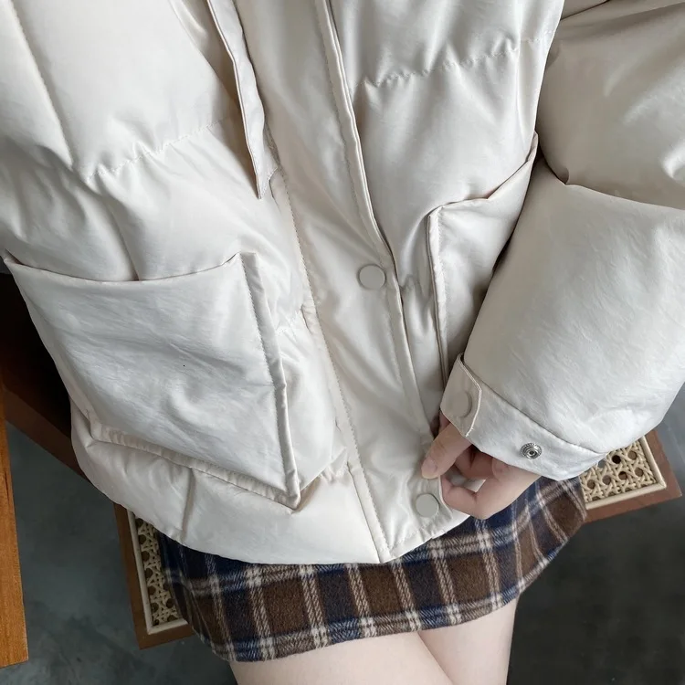 Повседневное зимние Бейсбол женский пальто куртки для Для женщин теплый пуховик осень стеганая куртка парка в стиле Харадзюку; Верхняя одежда в Корейском стиле, куртки-парки