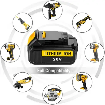 

For DEWALT DCB205-2 20V 20 Volt Lithium MAX 5.0 AH Battery Packs DCB204-2 DCB206