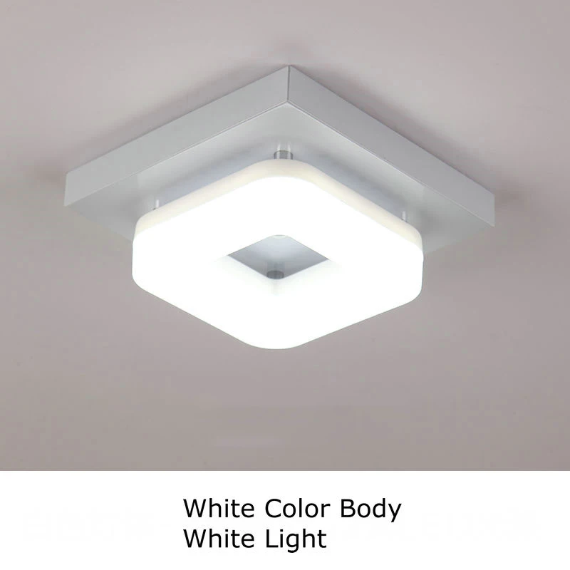 White-White Light XIUAN современный потолочный светильник с заподлицо Прихожая крыльцо Балконная лампа освещение салона поверхностного монтажа квадратный светодиодный потолочный светильник s - Цвет корпуса: White-White Light
