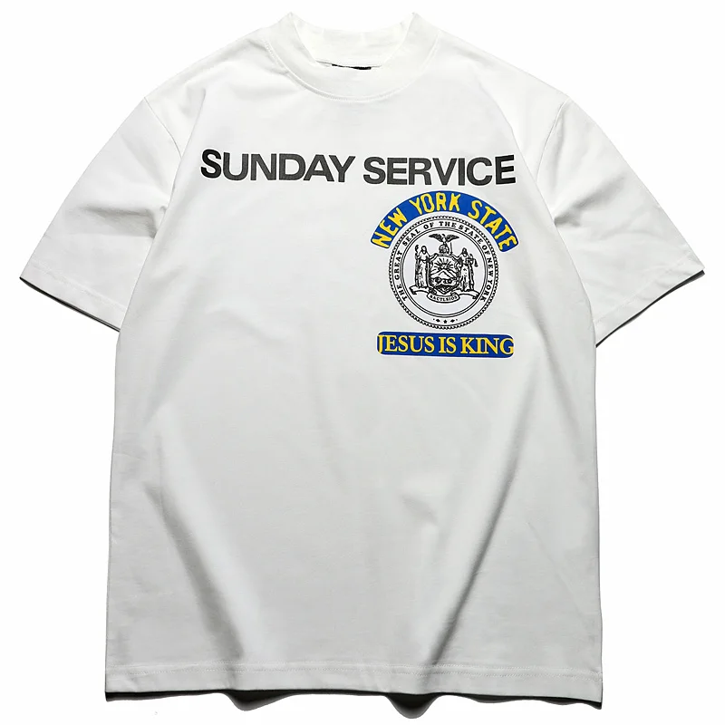 【KANYE WEST】SUNDAY SERVICE NEW YORK T-SHIRT I Kanye West Sunday Service New York T-Shirt - Grey | Editorialist