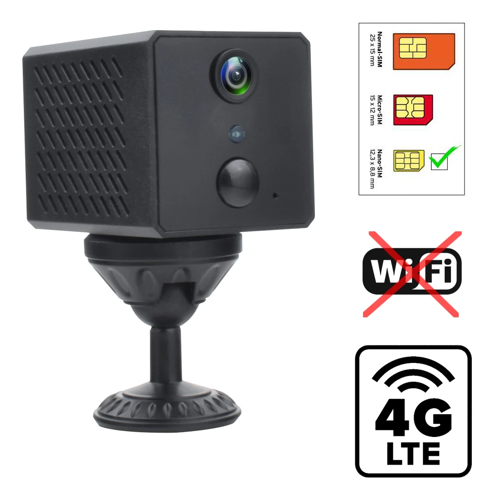 WD82 Mini 4G PIR Camera Night Vision 1080P