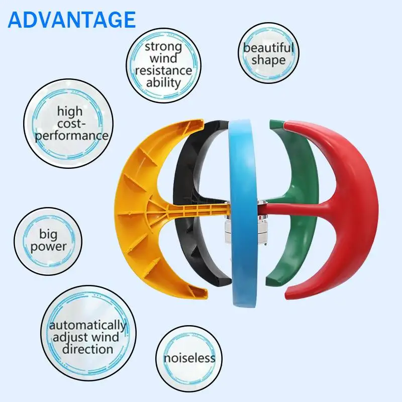 12V 24V ветряной турбины генератора 3000W Фонари 5 лопасти и двигатель комплект вертикальный Axi для дома гибридные уличный электромагнитного