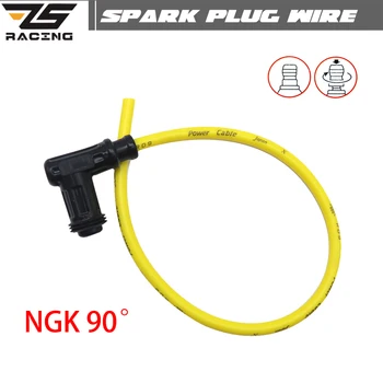 

ZS Racing Motorcycle Spark Plug Wire Set Ignition Racing Coil NGK For Scooter Motocross Dirt Bike