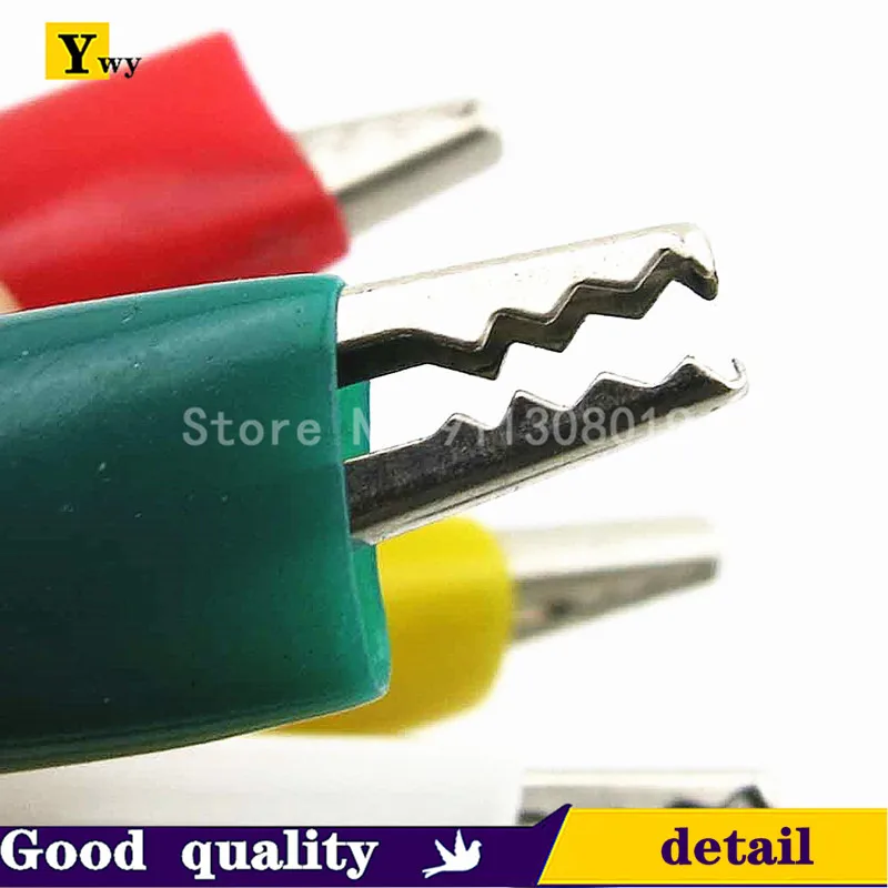 Alligator Clips Doubl E-ended Clips Crocodile Cable Alligator Jumper Wire Test Leads 10pcs 50cm
