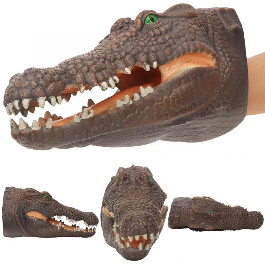 

Crocodile shape hand puppet Toys Non-toxic Simulation Soft Animal Head Hand Puppet Toy Gloves For Children Gift
