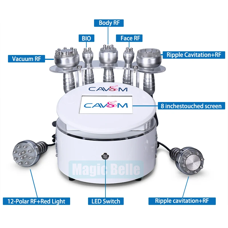 High Quality 7 In 1 25K RF Radio Frequency Vaccum Cavitation Body Slimming Skin Tightening Beauty Machine for Sale