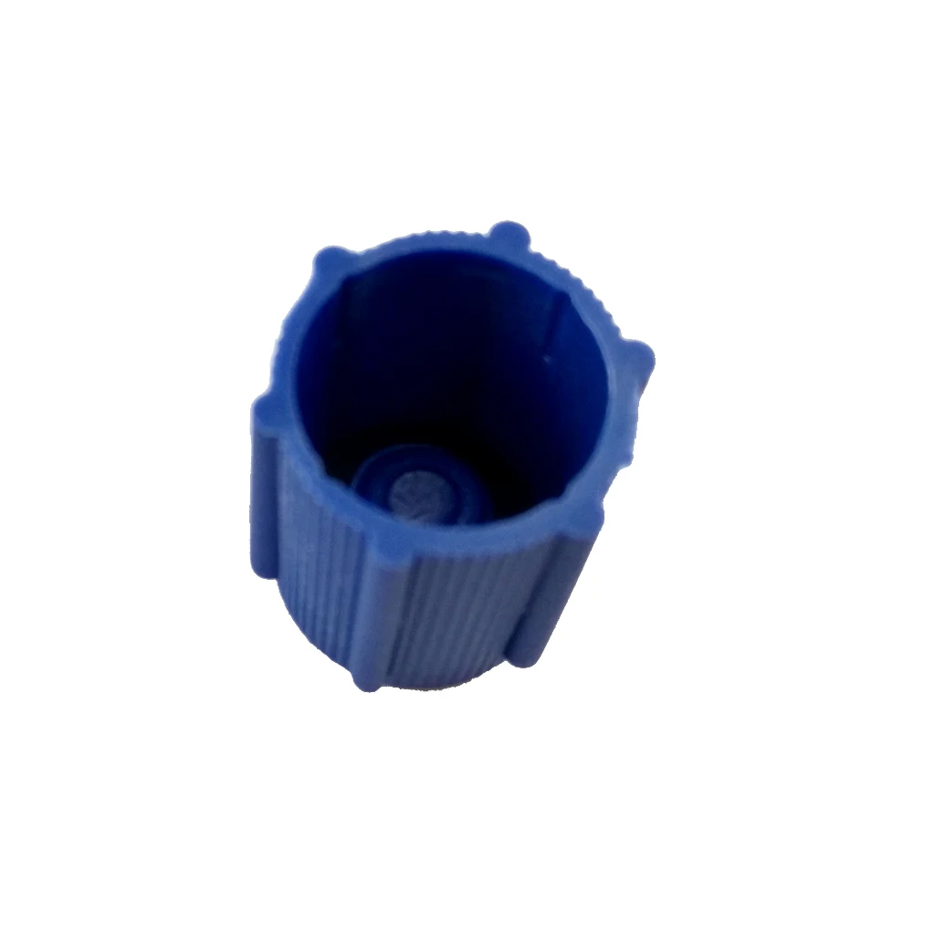 4 Pieces AC Air Conditioning Service Port R134a Side Air Conditioner Cap 13mm Blue & 16mm Brown Conversion Kit Plastic