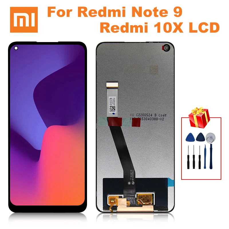 Оригинальный дисплей 6 53 дюйма для Xiaomi Redmi Note 9 ЖК с сенсорным экраном и