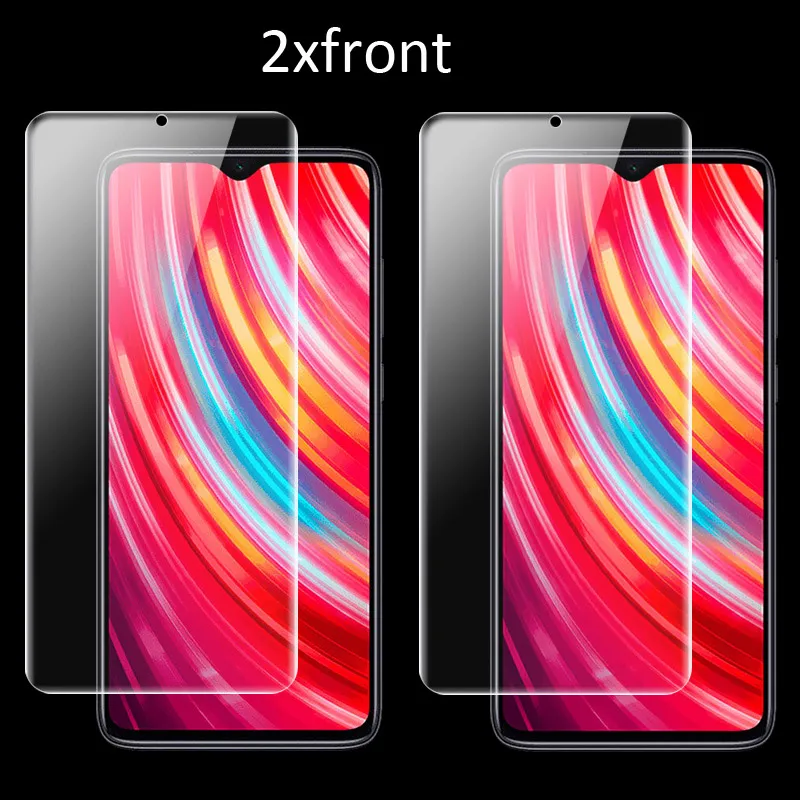 Imak Гидрогелевая пленка для Xiaomi Redmi Note 8 7 Pro задняя Передняя Задняя Защитная Прозрачная Олеофобная пленка - Цвет: Clear 2xfront