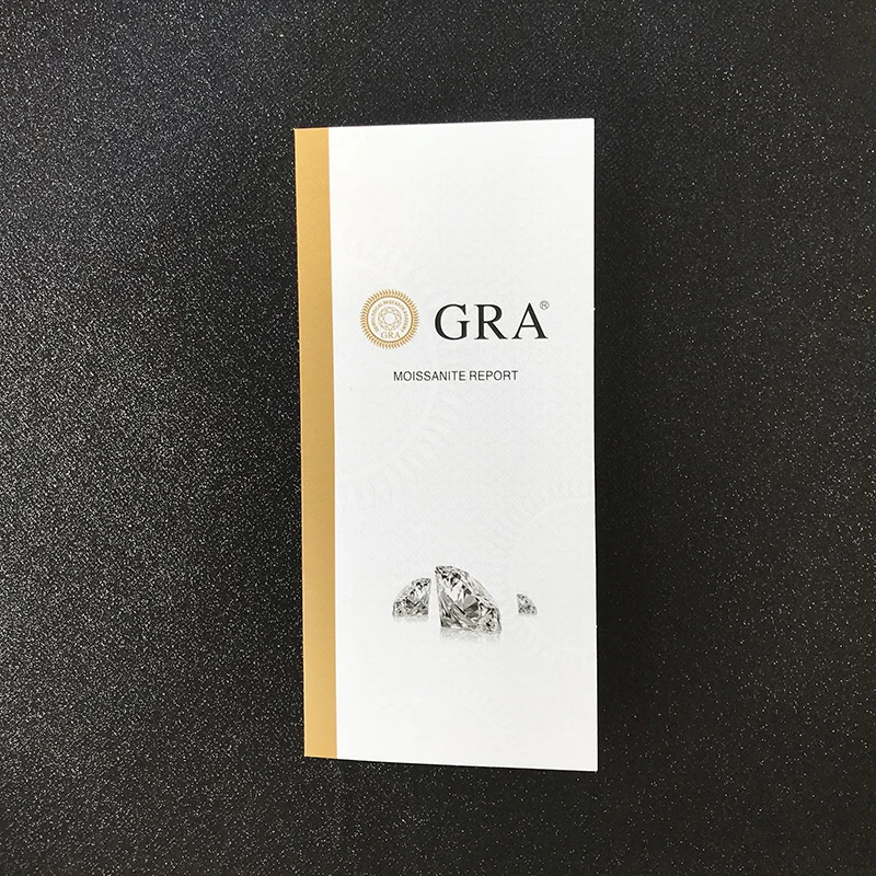 BOEYCJR пользовательские классические 18k 750Au золото 1ct D Цвет VVS Moissanite обручальное кольцо с бриллиантом с национальным сертификатом для женщин