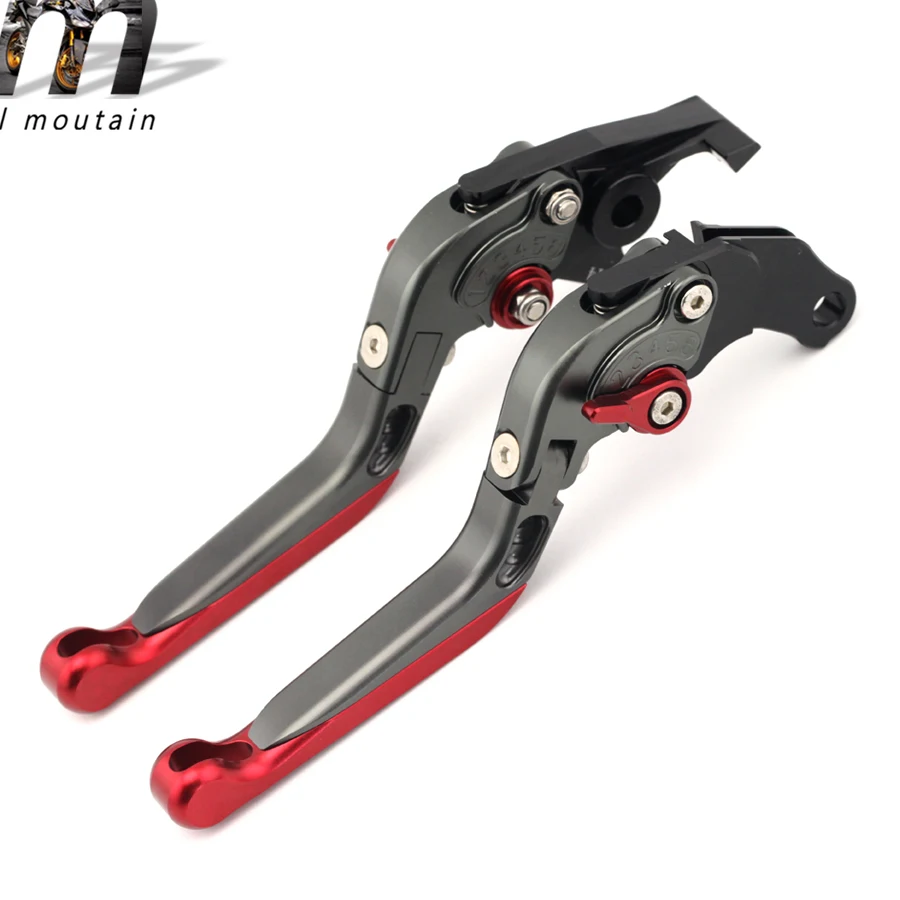 Тормозные рычаги сцепления для SUZUKI AN 250 400 Z 1998- Burgman UH 125 150 200 2002- Мотоцикл Регулируемый складной выдвижной - Цвет: Gray