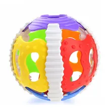 Детская игрушка веселье Jingle Ball Мягкие резиновые От 0 до 1 года детские погремушки маленький громкий звонок мяч захватывающие игрушки-головоломки